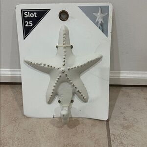 White Starfish Wall Hook